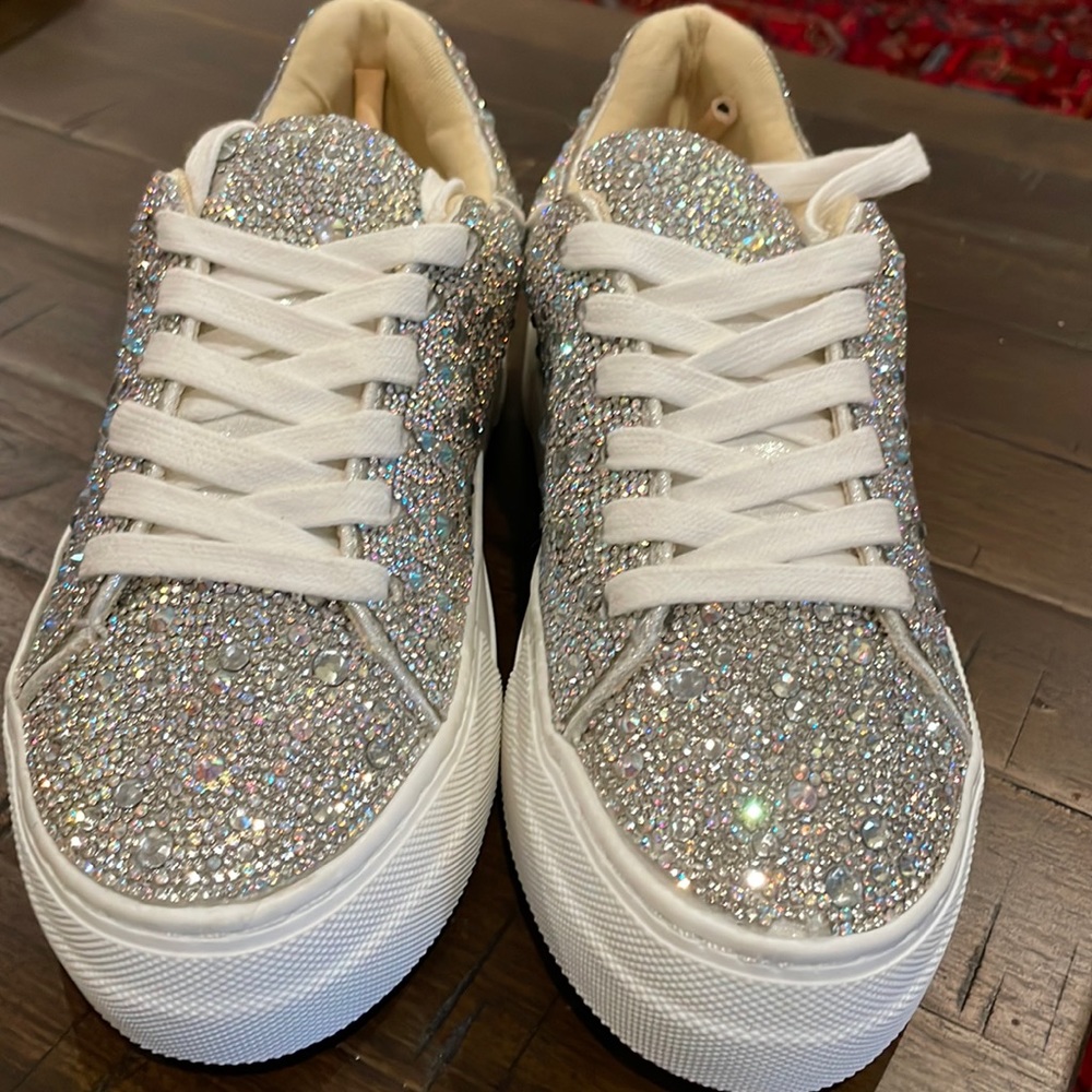 Betsey Johnson Rhinestone Sidney Sneakers